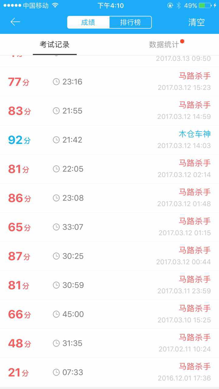 听说考科目一的时候有题答错了,会有几秒重做