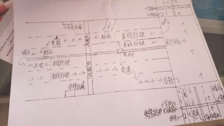 我正在进行"科目三考试".剑桥科目三路线图