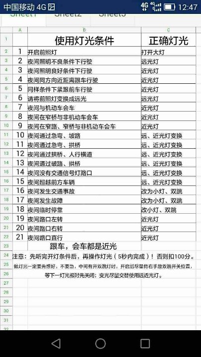 科目三重点:直线行驶
