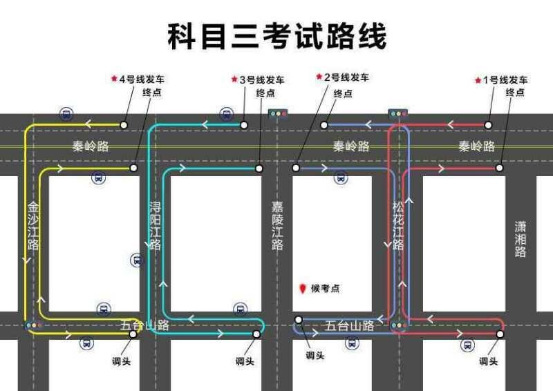 苏州科目三考试线路图