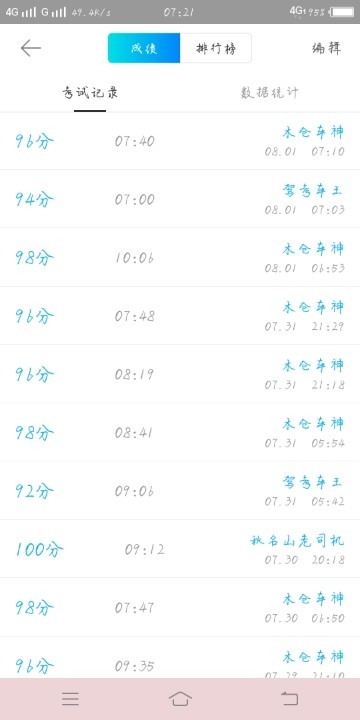 明天就考科四了,不知道能不能考过,有没有人一