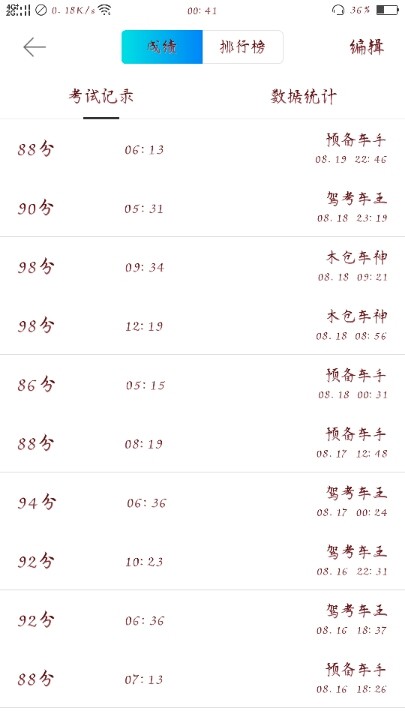科目四考试