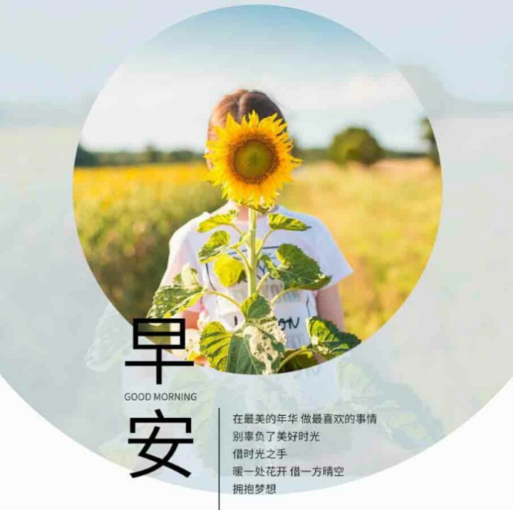 早安打卡~时光总不辜负用心待